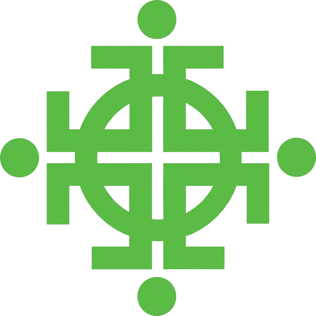 Evangelical Covenant Church logo in Access Covenant Church green and navy